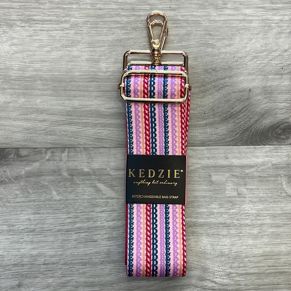 Kedzie Striped Interchangeable Bag Strap. New